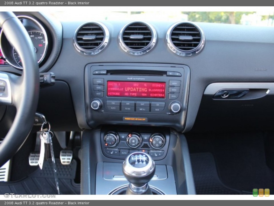 Black Interior Controls for the 2008 Audi TT 3.2 quattro Roadster #70653109