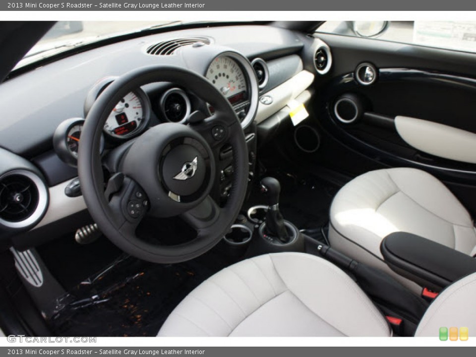 Satellite Gray Lounge Leather Interior Prime Interior for the 2013 Mini Cooper S Roadster #70653250