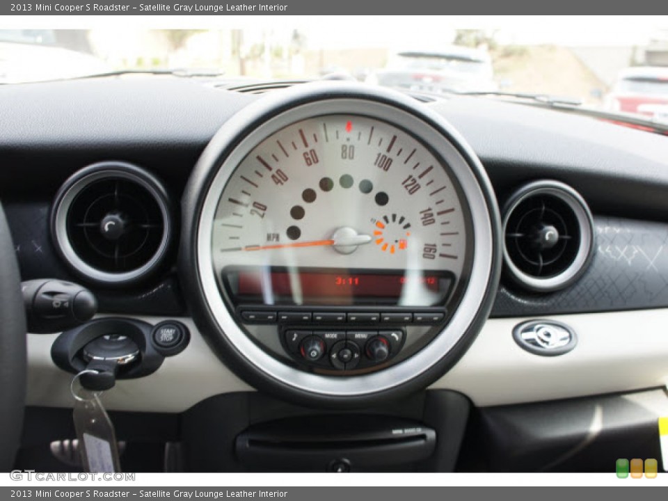 Satellite Gray Lounge Leather Interior Gauges for the 2013 Mini Cooper S Roadster #70653261