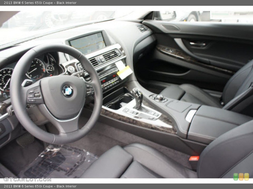 Black Interior Prime Interior for the 2013 BMW 6 Series 650i Coupe #70653511