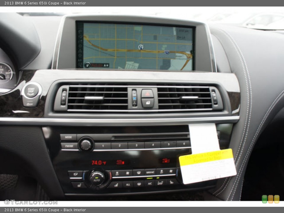 Black Interior Controls for the 2013 BMW 6 Series 650i Coupe #70653520