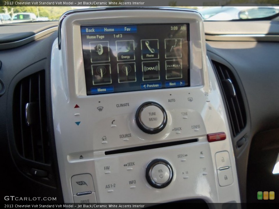 Jet Black/Ceramic White Accents Interior Controls for the 2013 Chevrolet Volt  #70653610
