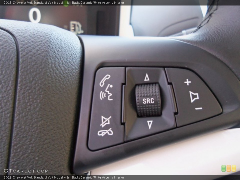Jet Black/Ceramic White Accents Interior Controls for the 2013 Chevrolet Volt  #70653724
