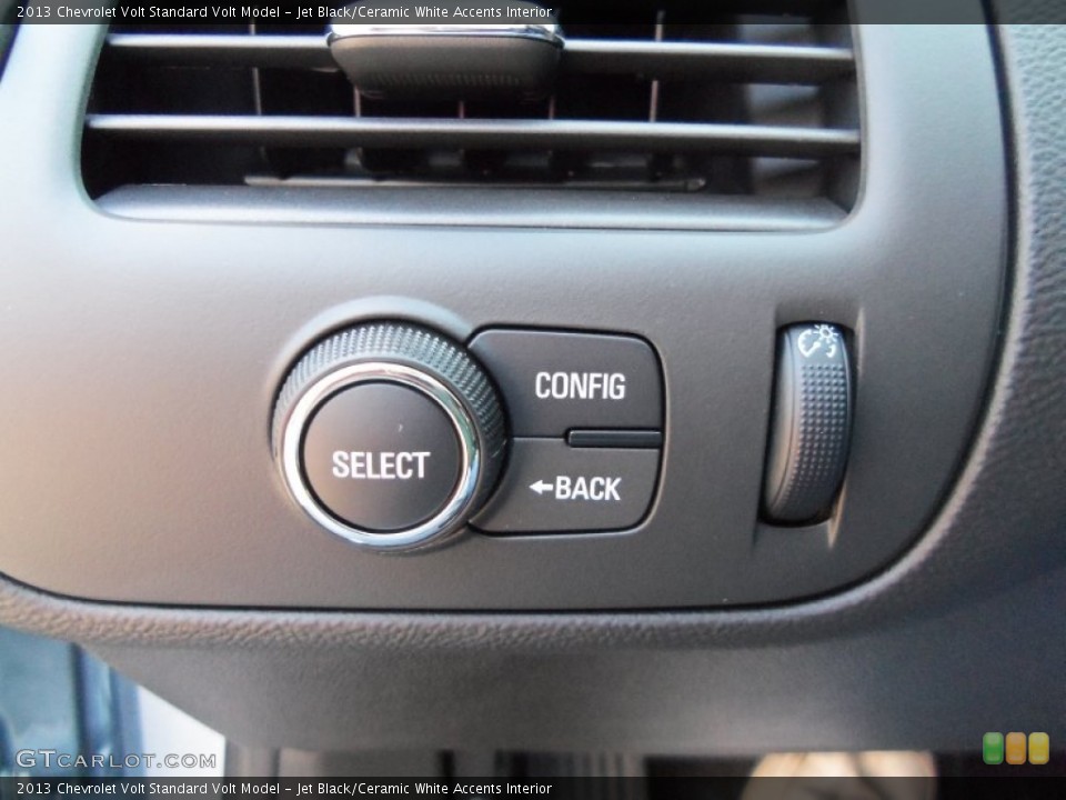 Jet Black/Ceramic White Accents Interior Controls for the 2013 Chevrolet Volt  #70653742