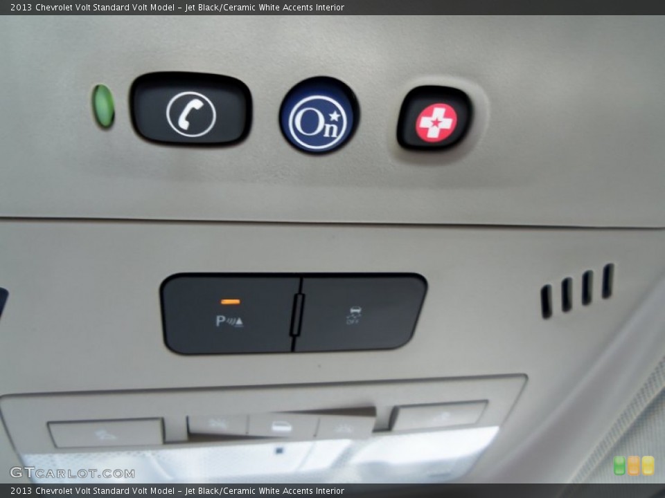 Jet Black/Ceramic White Accents Interior Controls for the 2013 Chevrolet Volt  #70654127