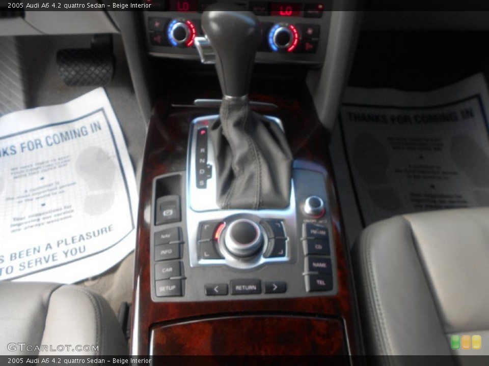 Beige Interior Transmission for the 2005 Audi A6 4.2 quattro Sedan #70655215