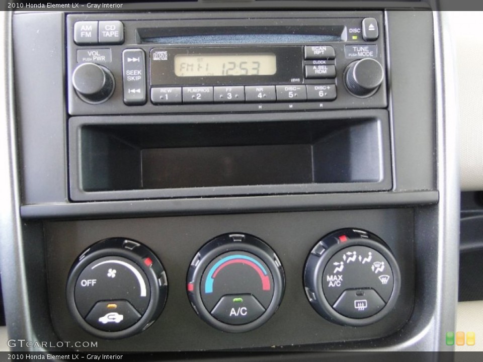 Gray Interior Controls for the 2010 Honda Element LX #70657804