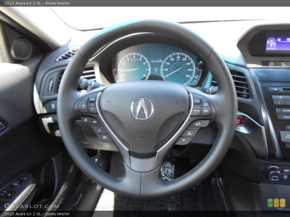 Ebony Interior Steering Wheel for the 2013 Acura ILX 2.0L #70662481