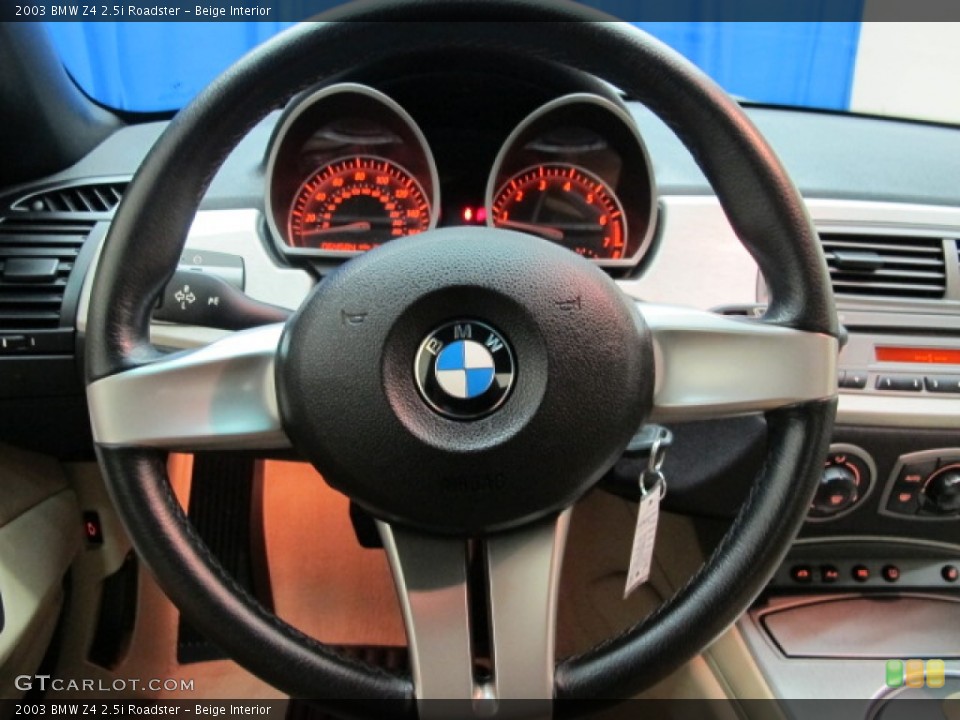 Beige Interior Steering Wheel for the 2003 BMW Z4 2.5i Roadster #70665589