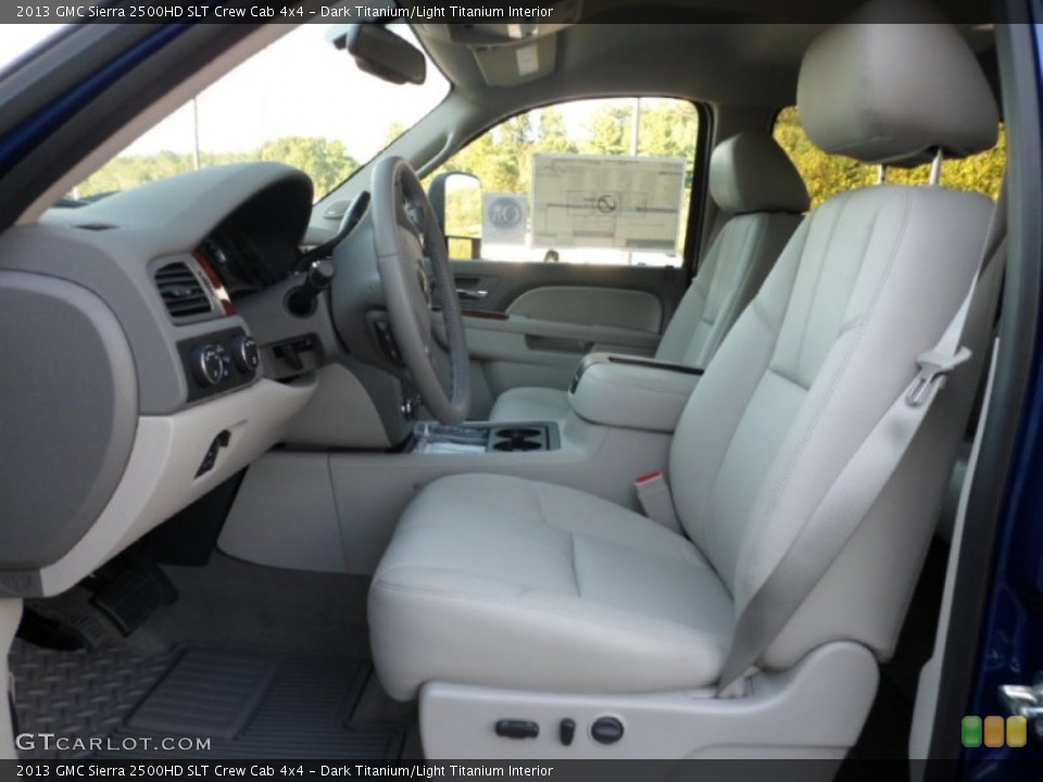 Dark Titanium/Light Titanium Interior Photo for the 2013 GMC Sierra 2500HD SLT Crew Cab 4x4 #70667644