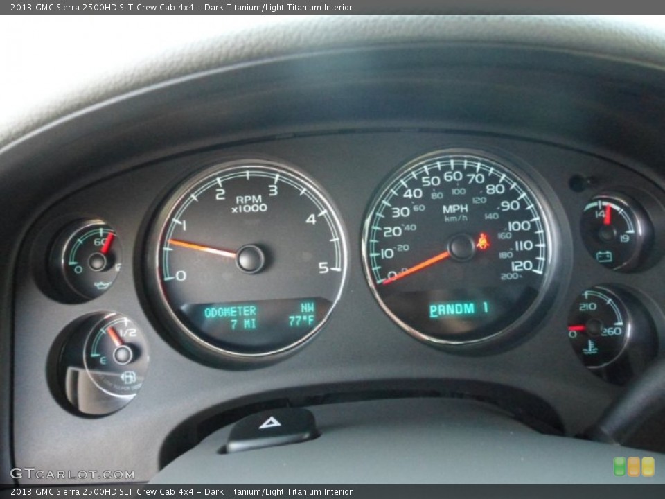 Dark Titanium/Light Titanium Interior Gauges for the 2013 GMC Sierra 2500HD SLT Crew Cab 4x4 #70667671