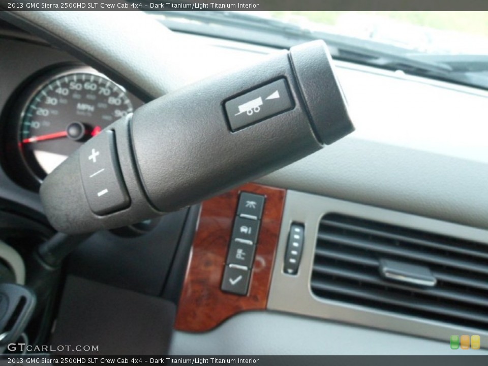 Dark Titanium/Light Titanium Interior Controls for the 2013 GMC Sierra 2500HD SLT Crew Cab 4x4 #70667689