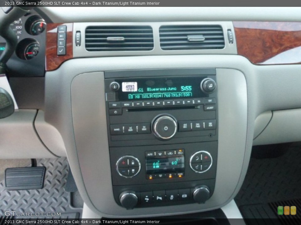 Dark Titanium/Light Titanium Interior Controls for the 2013 GMC Sierra 2500HD SLT Crew Cab 4x4 #70667704