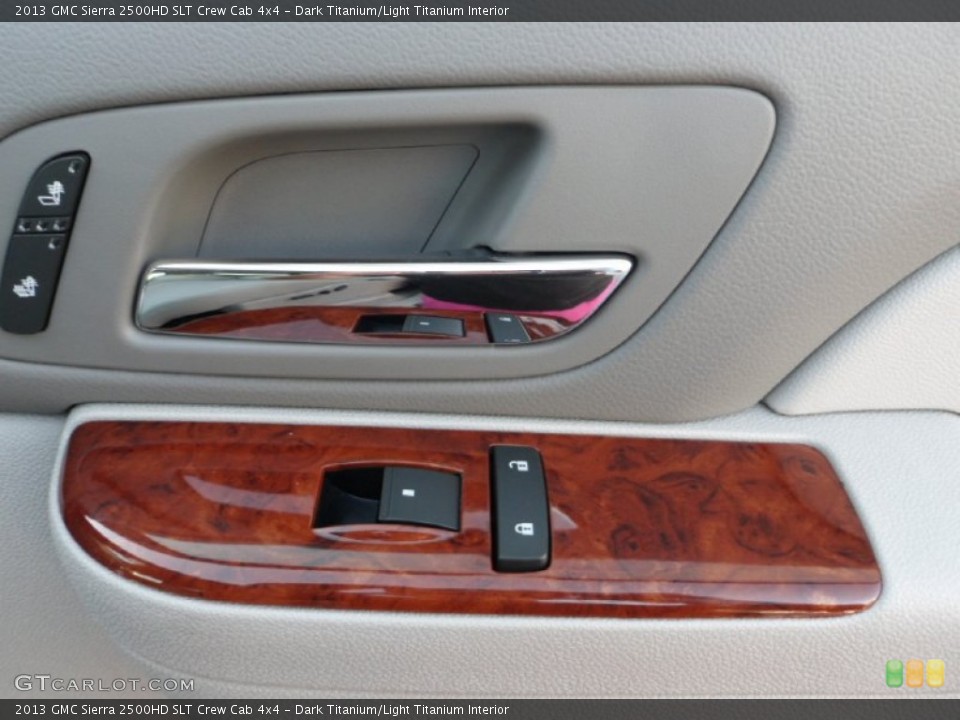 Dark Titanium/Light Titanium Interior Controls for the 2013 GMC Sierra 2500HD SLT Crew Cab 4x4 #70667794