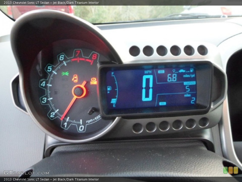 Jet Black/Dark Titanium Interior Gauges for the 2013 Chevrolet Sonic LT Sedan #70668349