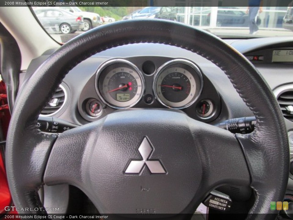 Dark Charcoal Interior Steering Wheel for the 2008 Mitsubishi Eclipse GS Coupe #70672213