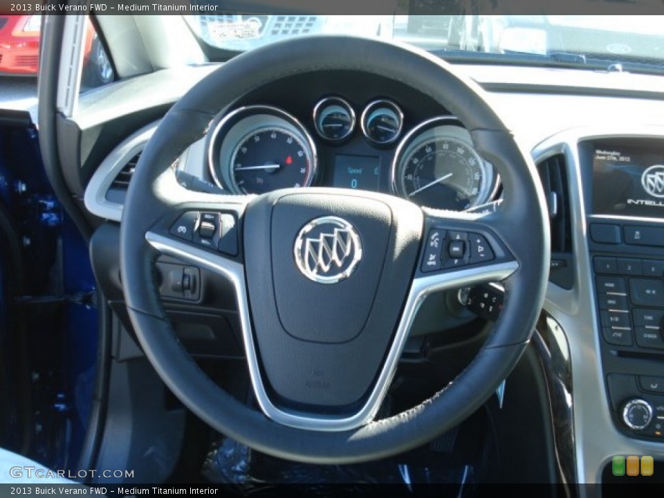 Medium Titanium Interior Steering Wheel for the 2013 Buick Verano FWD #70673476