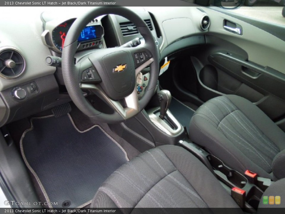 Jet Black/Dark Titanium Interior Prime Interior for the 2013 Chevrolet Sonic LT Hatch #70673569