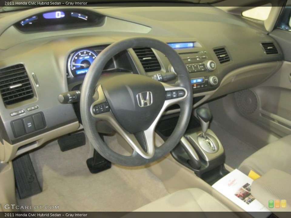 Gray Interior Photo for the 2011 Honda Civic Hybrid Sedan #70674898