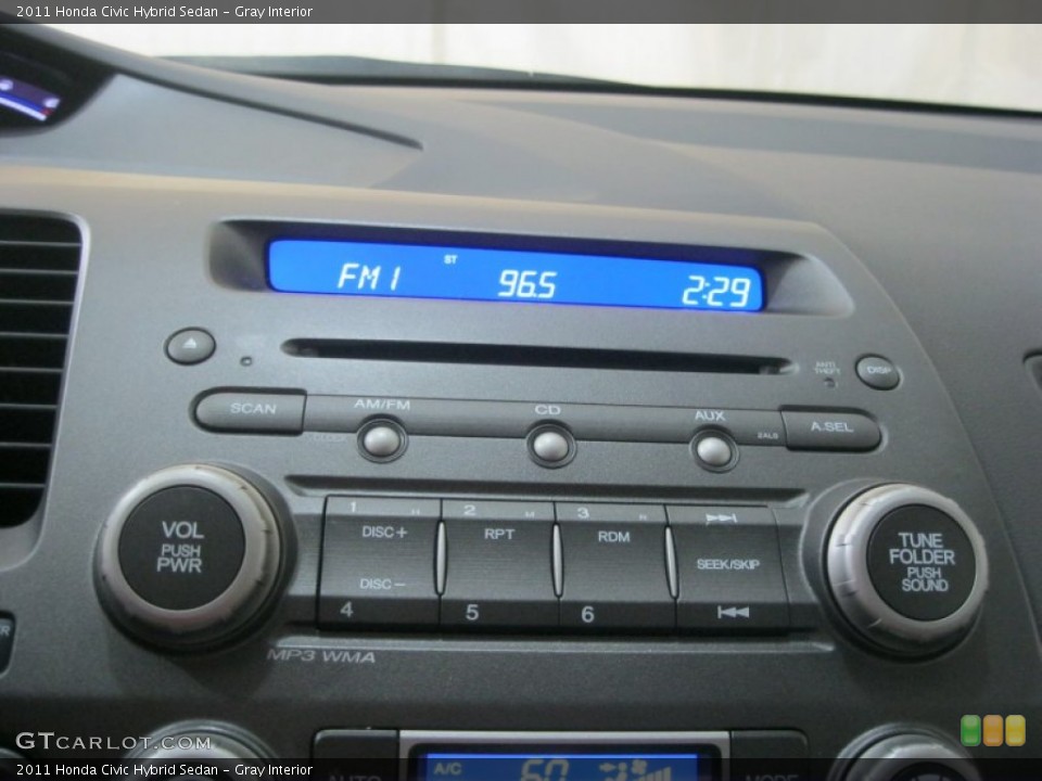 Gray Interior Audio System for the 2011 Honda Civic Hybrid Sedan #70674976
