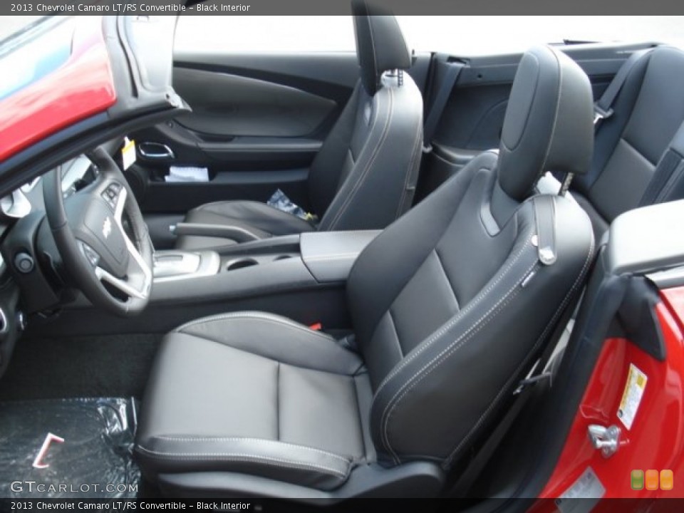 Black Interior Front Seat for the 2013 Chevrolet Camaro LT/RS Convertible #70675450