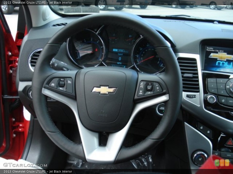 Jet Black Interior Steering Wheel for the 2013 Chevrolet Cruze LTZ/RS #70676968