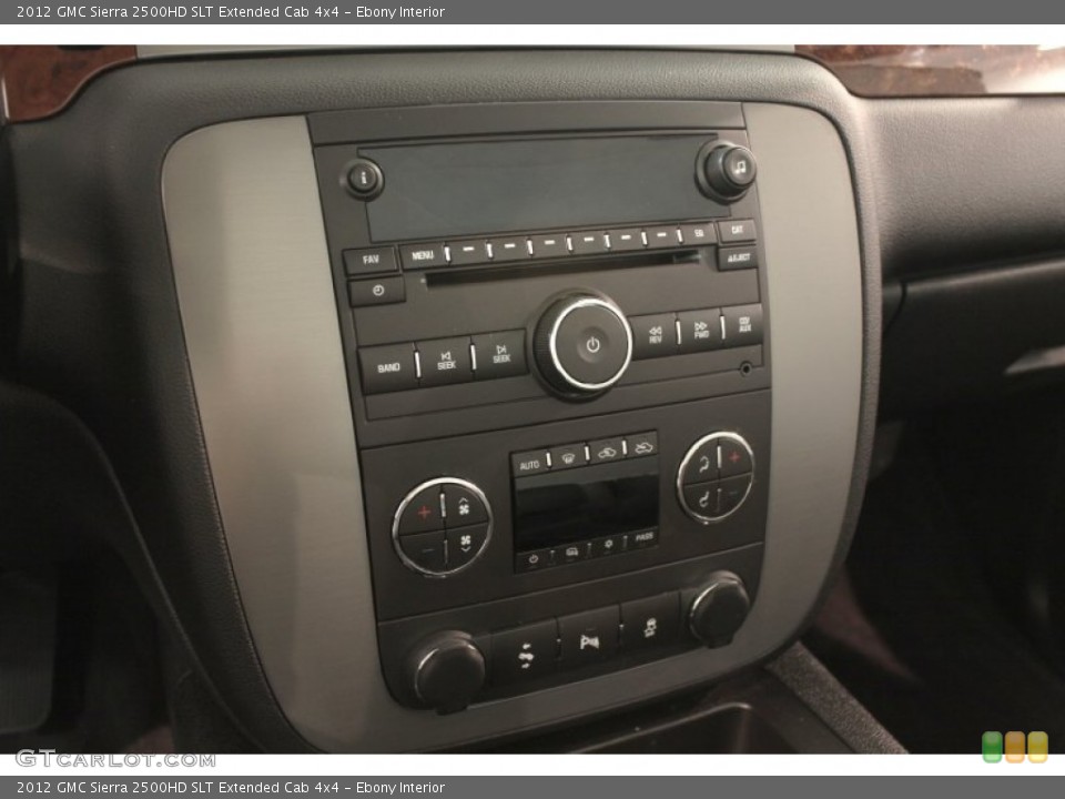 Ebony Interior Controls for the 2012 GMC Sierra 2500HD SLT Extended Cab 4x4 #70677691