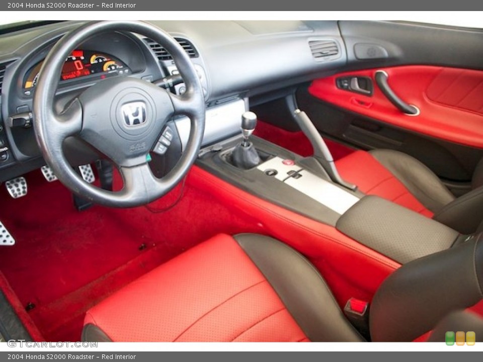 Red 2004 Honda S2000 Interiors
