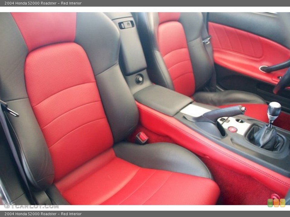 Red Interior Front Seat for the 2004 Honda S2000 Roadster #70679560