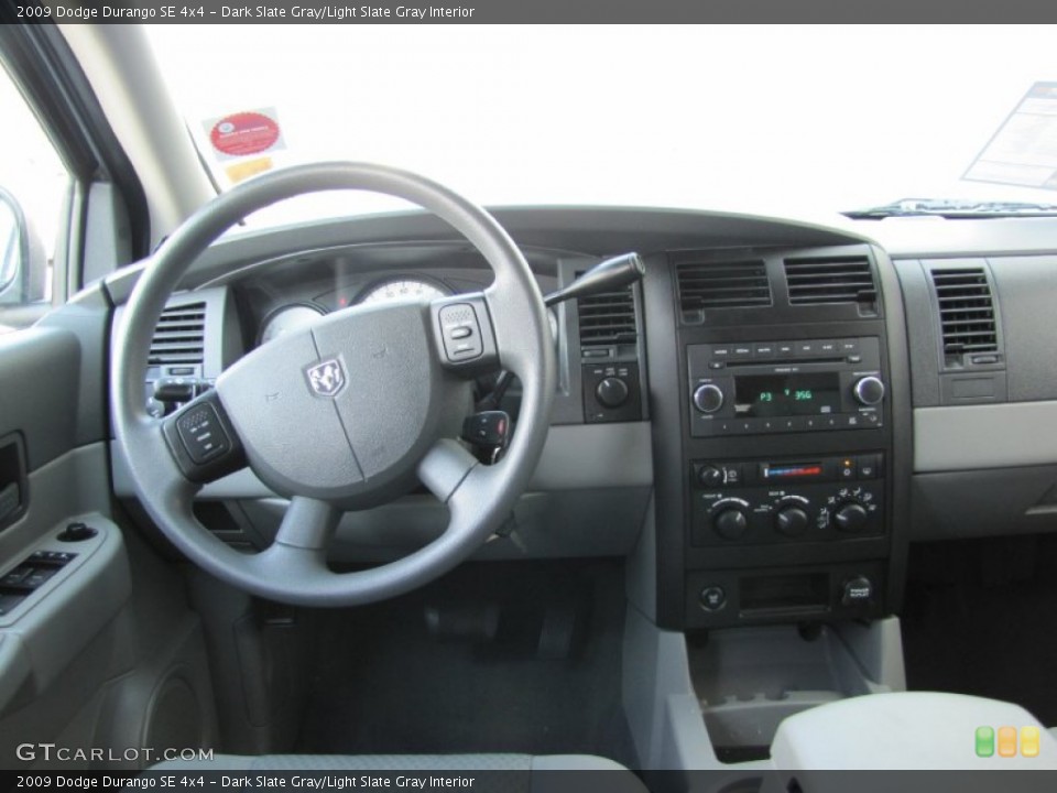 Dark Slate Gray/Light Slate Gray Interior Dashboard for the 2009 Dodge Durango SE 4x4 #70682847