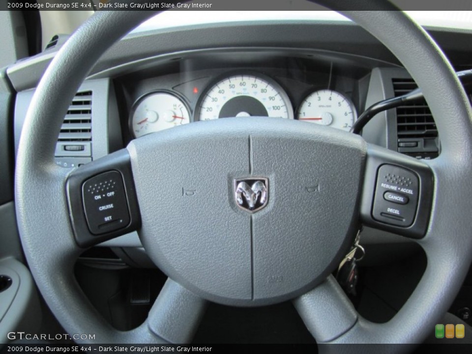Dark Slate Gray/Light Slate Gray Interior Steering Wheel for the 2009 Dodge Durango SE 4x4 #70682857