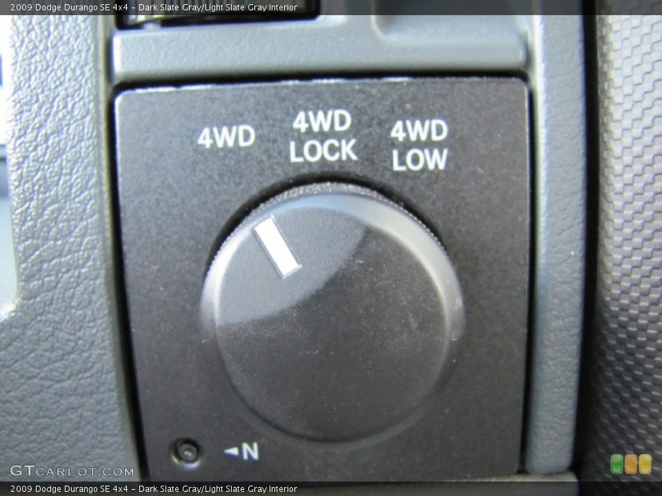 Dark Slate Gray/Light Slate Gray Interior Controls for the 2009 Dodge Durango SE 4x4 #70682869