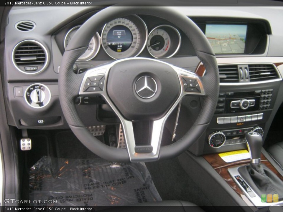 Black Interior Steering Wheel for the 2013 Mercedes-Benz C 350 Coupe #70689617