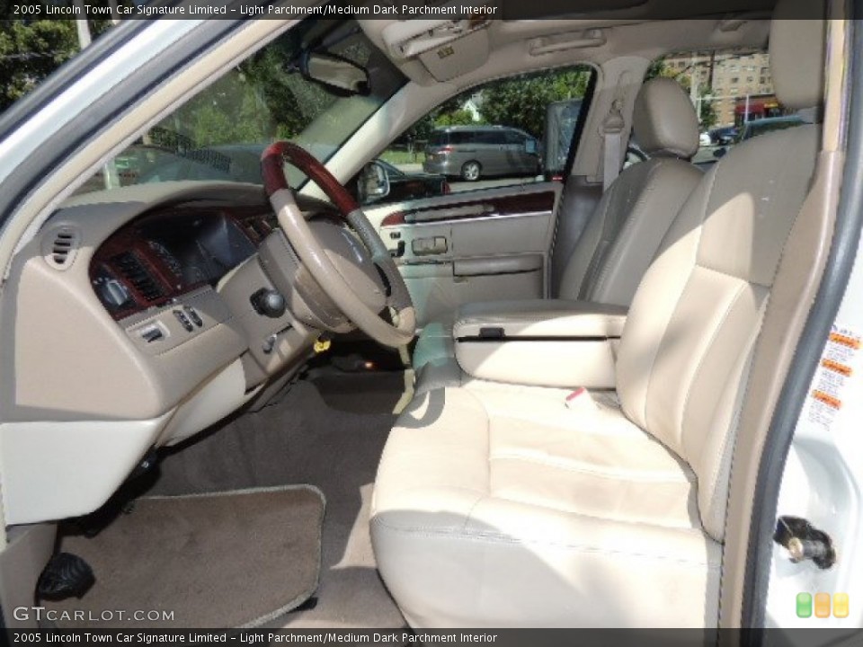 Light Parchment/Medium Dark Parchment Interior Front Seat for the 2005 Lincoln Town Car Signature Limited #70689977
