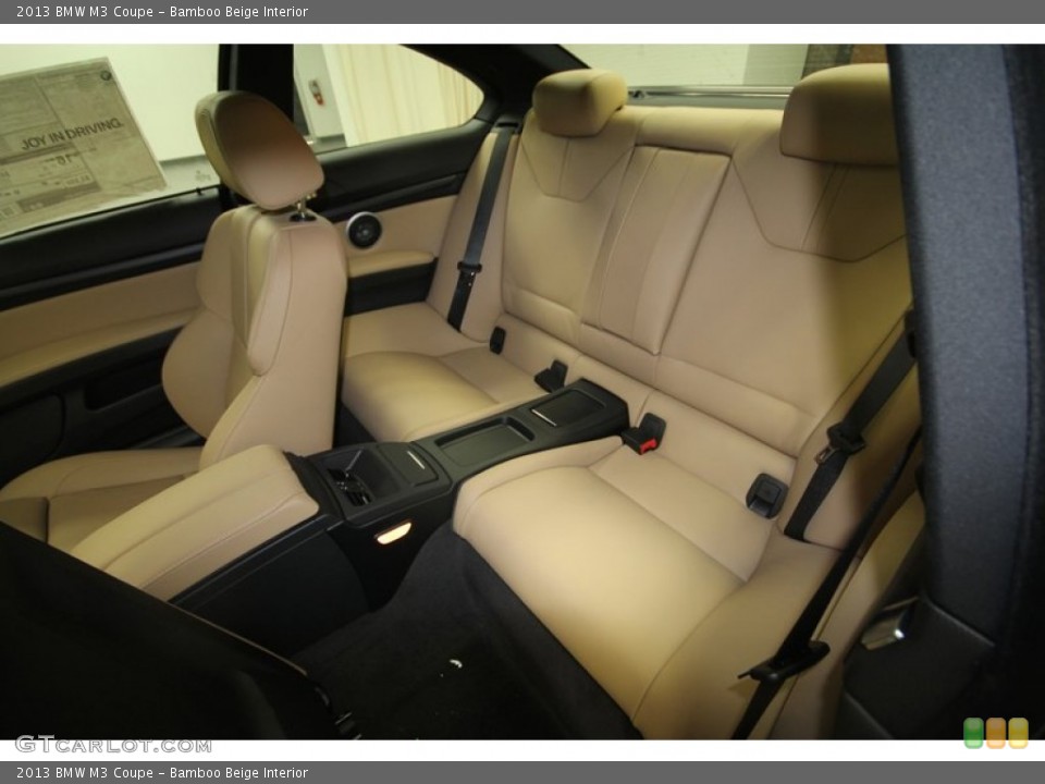Bamboo Beige Interior Rear Seat for the 2013 BMW M3 Coupe #70690871
