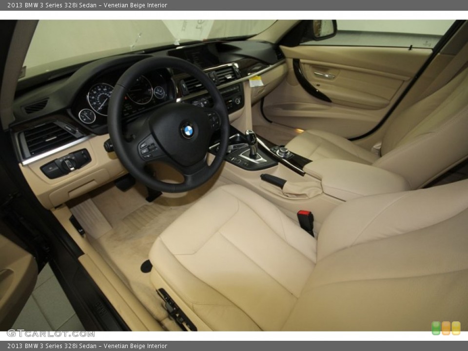 Venetian Beige Interior Prime Interior for the 2013 BMW 3 Series 328i Sedan #70691057