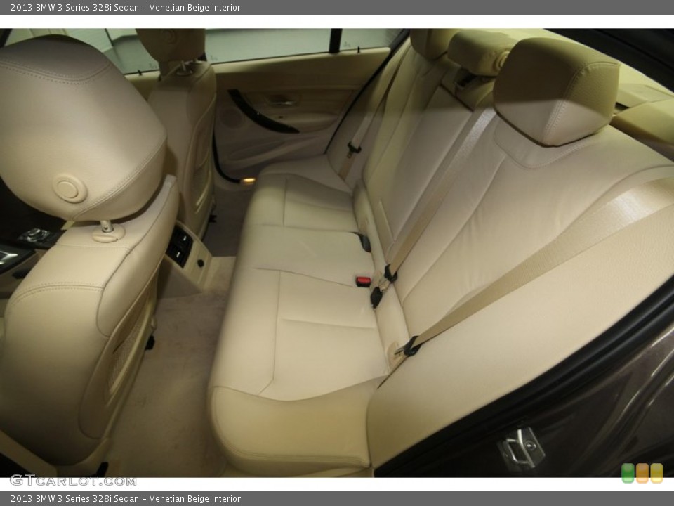 Venetian Beige Interior Rear Seat for the 2013 BMW 3 Series 328i Sedan #70691063
