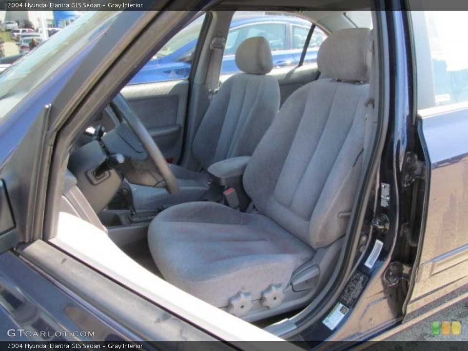 Gray Interior Front Seat for the 2004 Hyundai Elantra GLS Sedan #70691552