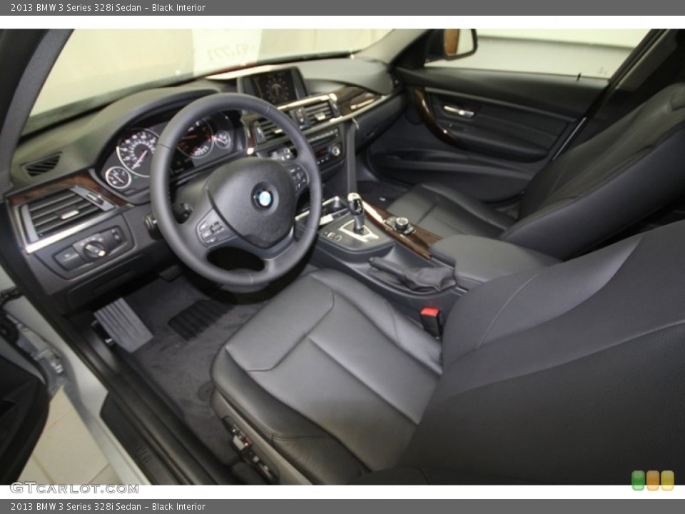 Black Interior Prime Interior for the 2013 BMW 3 Series 328i Sedan #70693964