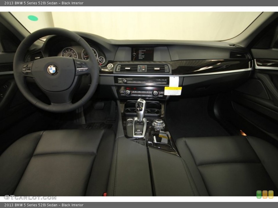 Black Interior Dashboard for the 2013 BMW 5 Series 528i Sedan #70694861