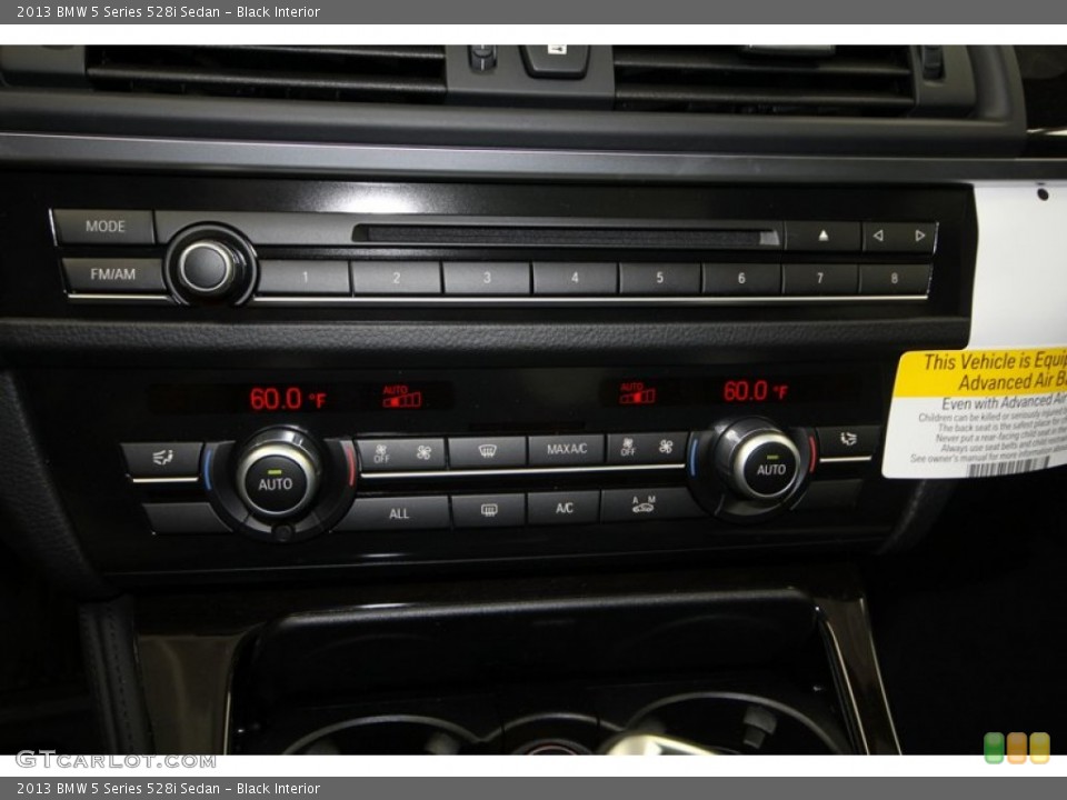 Black Interior Controls for the 2013 BMW 5 Series 528i Sedan #70694984