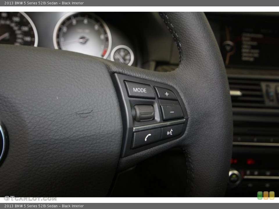 Black Interior Controls for the 2013 BMW 5 Series 528i Sedan #70695023