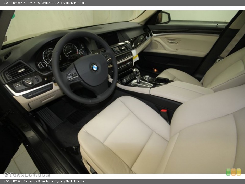 Oyster/Black Interior Photo for the 2013 BMW 5 Series 528i Sedan #70695407