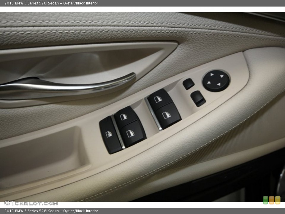 Oyster/Black Interior Controls for the 2013 BMW 5 Series 528i Sedan #70695431