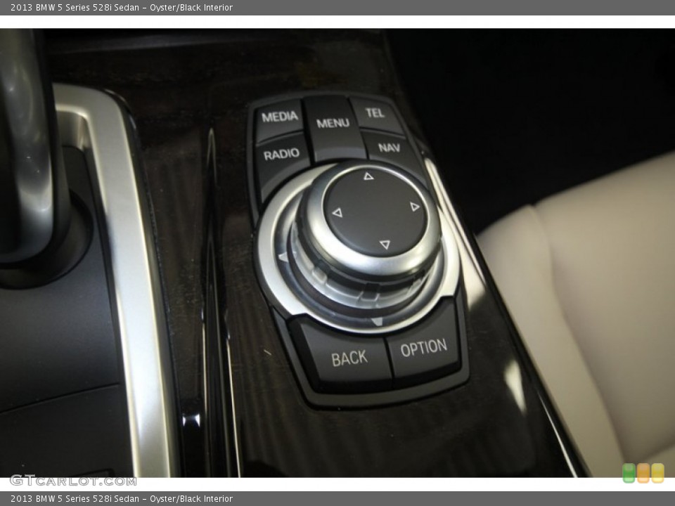 Oyster/Black Interior Controls for the 2013 BMW 5 Series 528i Sedan #70695485