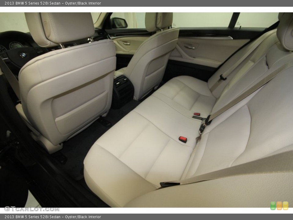 Oyster/Black Interior Photo for the 2013 BMW 5 Series 528i Sedan #70695527