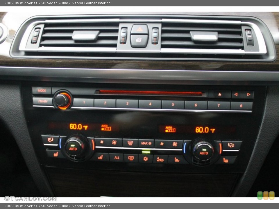 Black Nappa Leather Interior Controls for the 2009 BMW 7 Series 750i Sedan #70698371