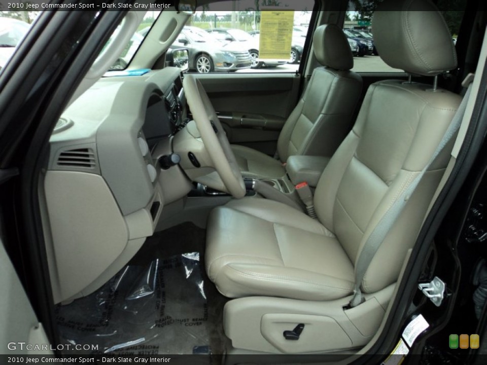 Dark Slate Gray Interior Photo for the 2010 Jeep Commander Sport #70700060