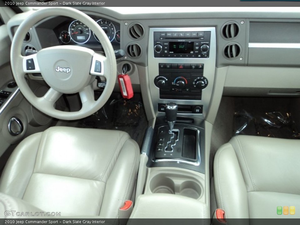 Dark Slate Gray Interior Dashboard for the 2010 Jeep Commander Sport #70700108