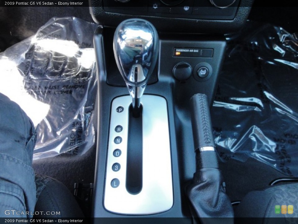 Ebony Interior Transmission for the 2009 Pontiac G6 V6 Sedan #70700126